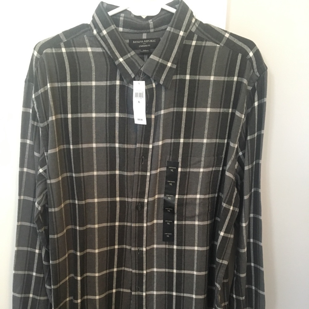 Banana Republic Men’s Flannel Shirt XL